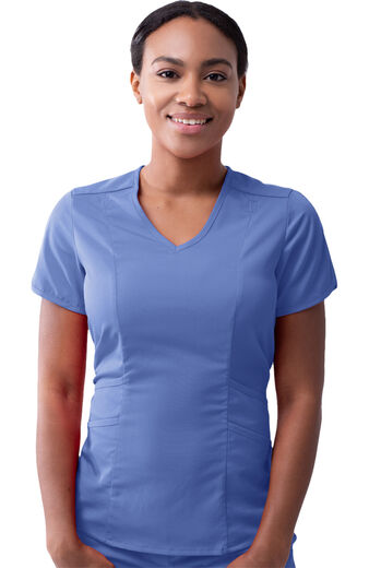 Women's Tailored V-Neck Solid Scrub Top, Women's Tailored V-Neck Solid Scrub Top