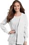 Clearance Women's V-Neck Cardigan Style Warmup Solid Scrub Jacket, , large
