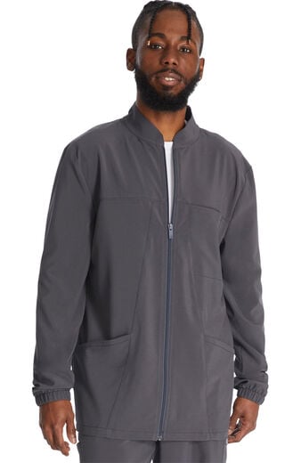Men's Zip Front 3 Pocket Scrub Jacket Men's Zip Front 3 Pocket Scrub Jacket