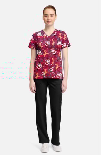 Women's Future Is Bright Print Scrub Top Women's Future Is Bright Print Scrub Top