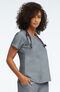 Clearance Women's V-Neck Solid Scrub Top & Cargo Scrub Pant Set, , large