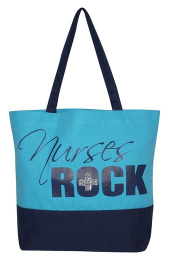 Women's Nurses Rock Bling Canvas Tote Bag
