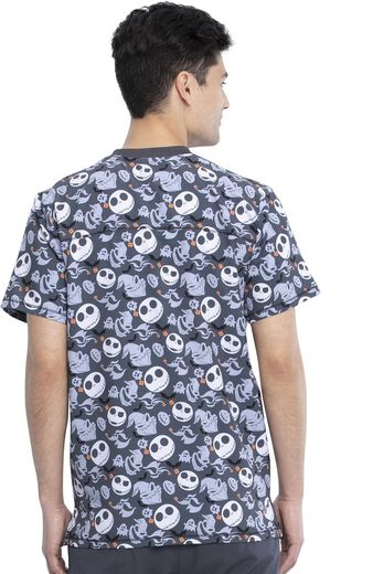 Clearance Men's Boogie With Jack Print Scrub Top