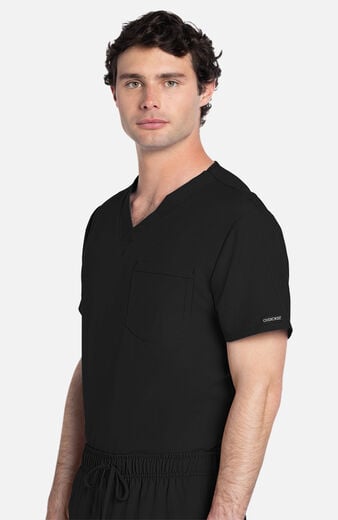 Unisex Scrub Set: Tuck-In 1-Pocket V-Neck Top & 3-Pocket Straight Leg Drawstring Pant Unisex Scrub Set: Tuck-In 1-Pocket V-Neck Top & 3-Pocket Straight Leg Drawstring Pant