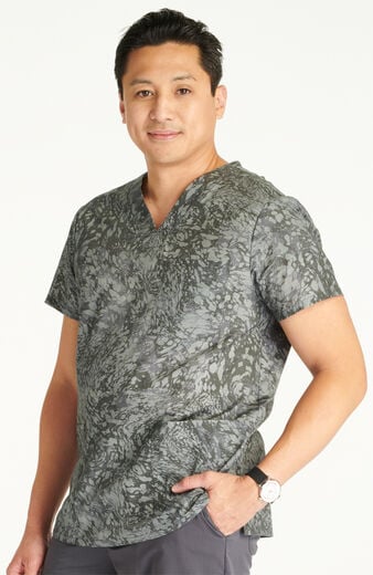 Clearance Unisex V-Neck Print Top