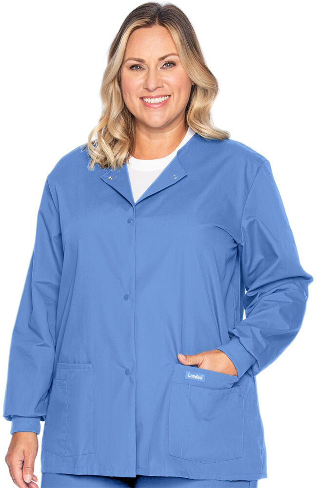 Landau print scrub jackets store