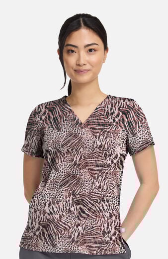 Women's Briana Cool Cattitude Print Scrub Top Women's Briana Cool Cattitude Print Scrub Top