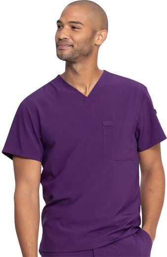 Men's V-Neck Solid Scrub Top Men's V-Neck Solid Scrub Top