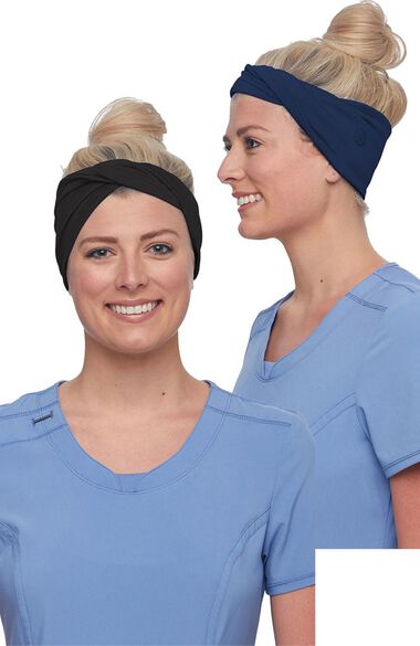 Women's 2 Color Combo Twisted Headband Set, , large