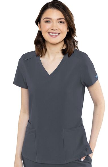 Clearance Austin by Women's 5 Pocket Solid Scrub Top, , large