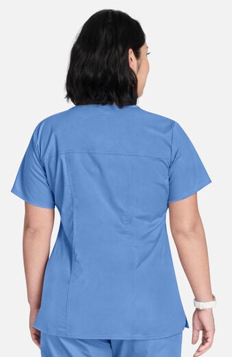 Women's Scrub Set: 3-Pocket V-Neck Top & Elastic Waist Pant Women's Scrub Set: 3-Pocket V-Neck Top & Elastic Waist Pant