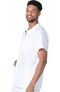 Men's Collared Zip Front Solid Scrub Top, , large