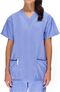 Women's V-Neck Top and Cargo Pant Scrub Set, , large
