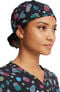 Clearance Women's Checker Dots Print Scrub Hat, , large