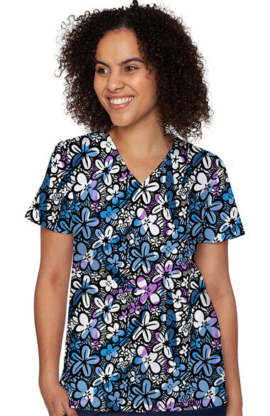 Women's Vicky Scribble Floral Print Top, , large