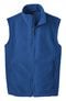 Unisex Midweight Solid Fleece Solid Scrub Vest, , large