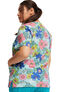 Women's Mock Wrap Retro Buds Print Scrub Top, , large