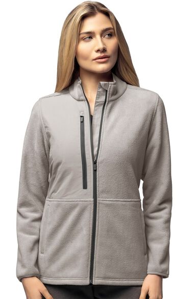 Women's Micro Fleece Zip Pocket Jacket, , large