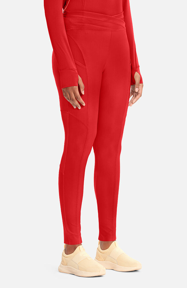Women's Knit High Rise 3-Pocket Scrub Legging, , large