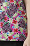 Clearance Women's Jungle Zebra Print Scrub Top, , large