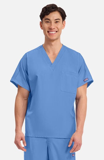 Unisex V-Neck 1 Pocket Scrub Top Unisex V-Neck 1 Pocket Scrub Top