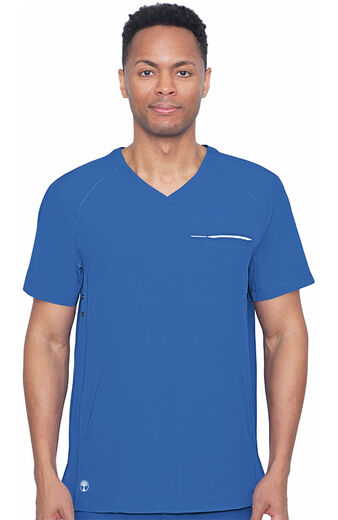 Men's Steven V-Neck Solid Scrub Top, Men's Steven V-Neck Solid Scrub Top
