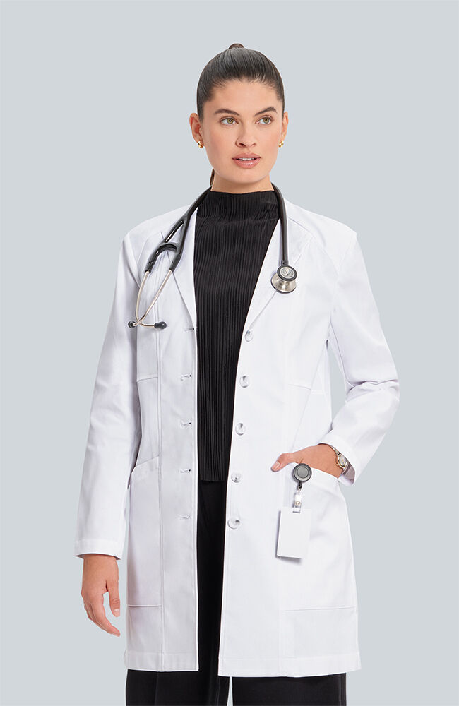 Slim fit lab coat best sale
