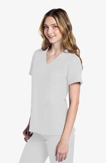 Women's Scrub Set: Rounded V-Neck Top & 5-Pocket Cargo Jogger Pant Women's Scrub Set: Rounded V-Neck Top & 5-Pocket Cargo Jogger Pant