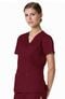 Clearance Women's V-Neck 3 Pocket Solid Scrub Top, , large