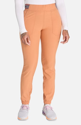 Women's Logo Waistband 5-Pocket Jogger Scrub Pant Women's Logo Waistband 5-Pocket Jogger Scrub Pant