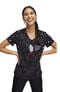Clearance Women's Who Needs You Print Scrub Top, , large