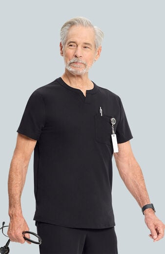 Men's Scrub Set: Cirrus Split Neck Top & Zephyr Straight Leg Pant Men's Scrub Set: Cirrus Split Neck Top & Zephyr Straight Leg Pant