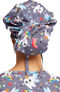 Women's Toothicorn Magic Print Bouffant Scrub Hat, , large