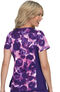 Clearance Women's Raquel Cheetah Tie Dye Print Scrub Top, , large