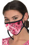 Women's Adjustable Print Fabric Mask, , large