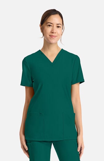 Women's 2-Pocket V-Neck Scrub Top Women's 2-Pocket V-Neck Scrub Top