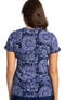 Clearance Women's Isabel Pixie Lines Print Scrub Top, , large