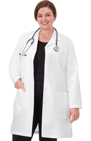 Clearance Fundamentals by Women's 37" Lab Coat, , large