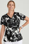Clearance Women's V-Neck Artist Touch Print Scrub Top, , large
