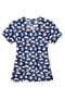 Clearance Women's V-Neck Moon Meow Print Scrub Top, , large