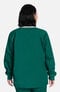 Clearance Women's Jewel Neck Warm Up Solid Scrub Jacket, , large