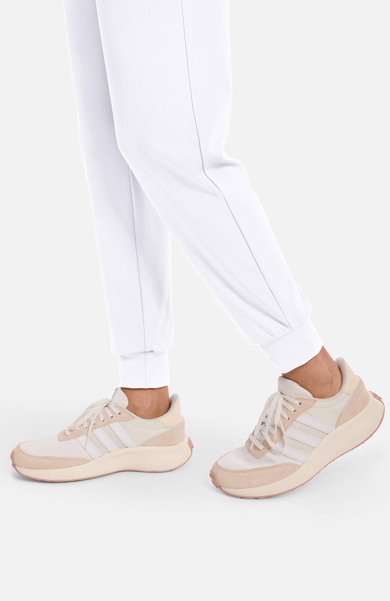 Women's 5-Pocket Pull-On Jogger Scrub Pant, WHT White | white, large