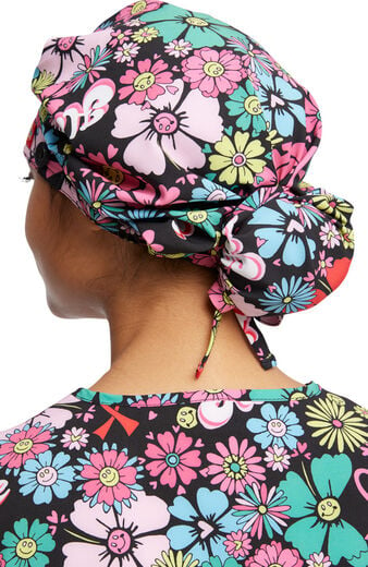 Women's Bouffant Love Hope Heal Print Scrub Hat
