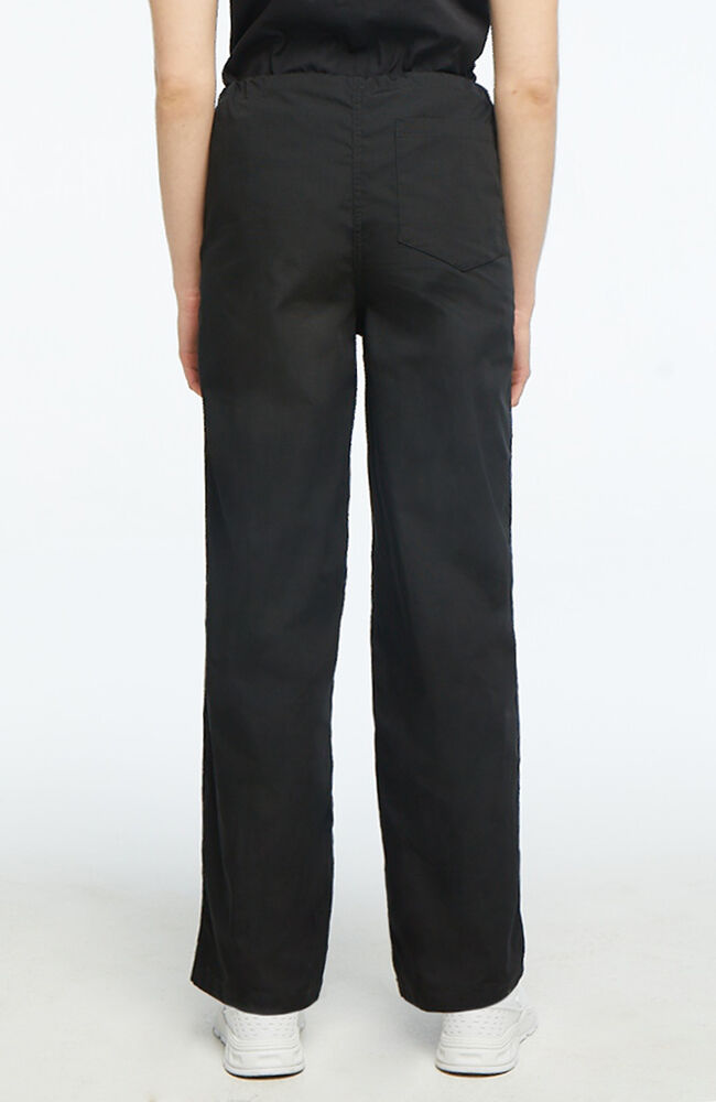 Unisex Drawstring Scrub Pant, BLK Black | black, large