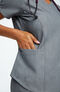 Women's V-Neck Solid Scrub Top & Yoga Scrub Pant Set, , large
