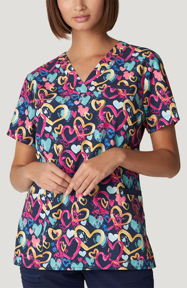 Holiday scrub outlet tops