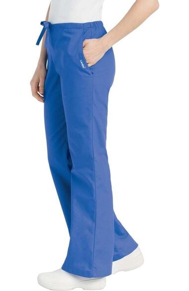 Clearance Women's Natural Fit Flare Leg Scrub Pants, , large