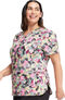 Women's Floral Camotion Print Scrub Top, , large