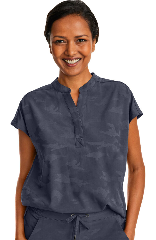 Healing hands purple store label scrub jacket