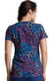 Women's Colorful Crackle Print Scrub Top, , large